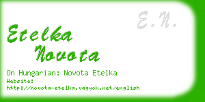 etelka novota business card